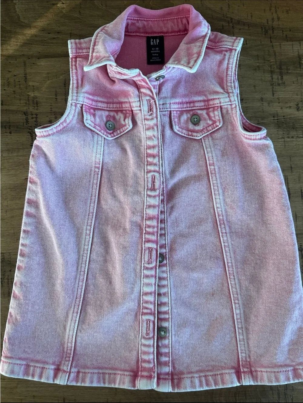 GAP Baby Pink Denim dress - 12-18 Months